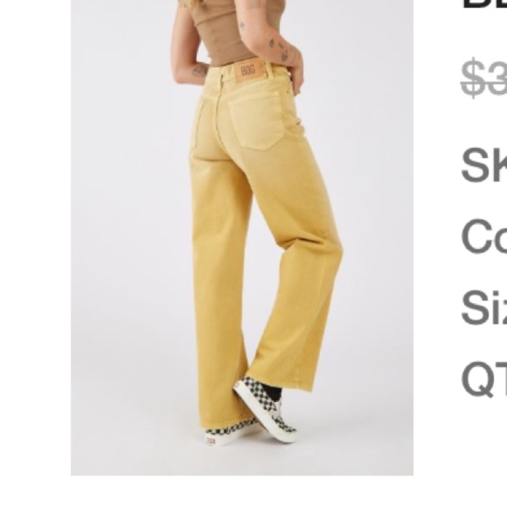 Yellow BDG jeans